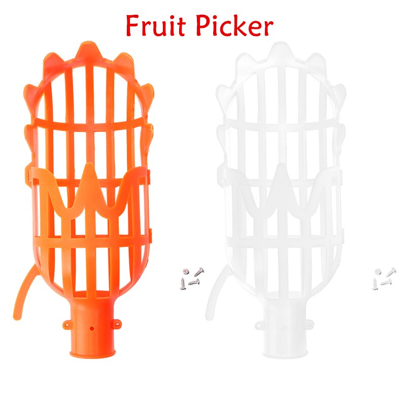 Gardent Tools Fruit Picker Plastic Greenhouse Fruits Collection Picking Head Tool Apple Pear Peach Catcher Device Fruit Picker