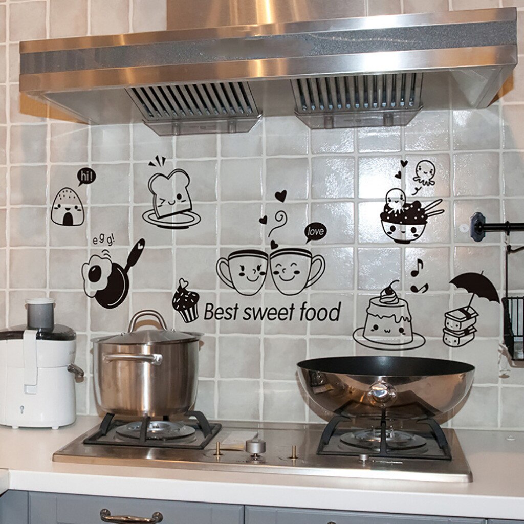 Keuken Muurstickers Koffie Zoete Voedsel Diy Muur – Grandado
