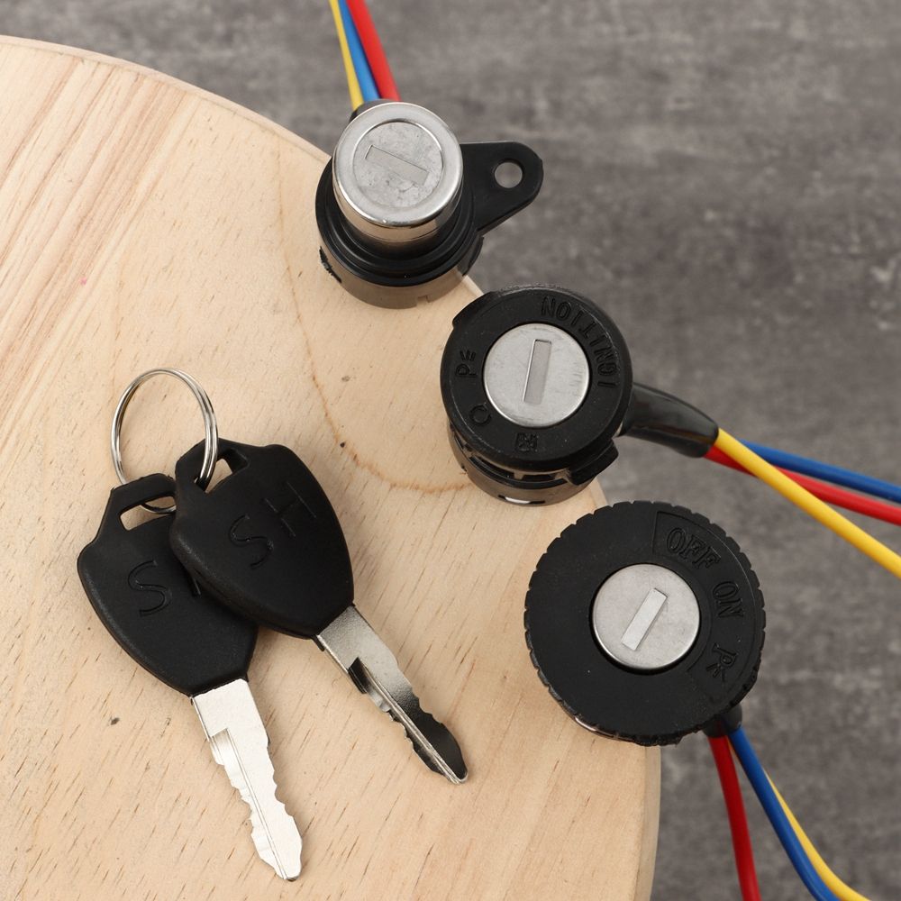 Interruptor de encendido con llave, bloqueo de potencia Universal para bicicleta eléctrica, portátil, a prueba de polvo, piezas de ciclismo para Scooter Eléctrico