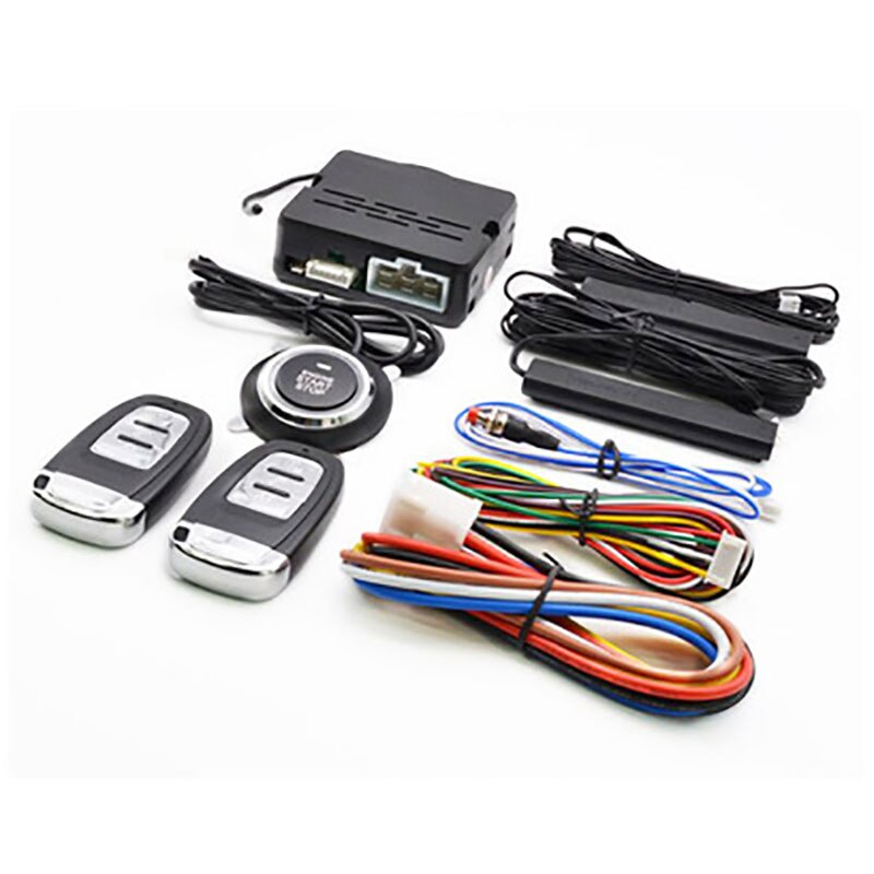 Car Alarm SUV Keyless Entry Remote Engine Start Alarm System Push Button Remote Starter Stop Car Security Accessories