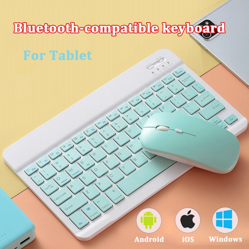 Wireless Keyboard and mouse Mini keyboard for tablet for ipad Tablet Wireless bluetooth keyboard For Android ios Windows Phone