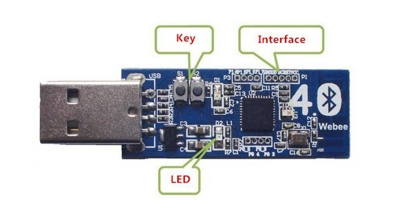 BLE CC2540 USB Dongle 4 Bluetooth adapter protocol analyzer