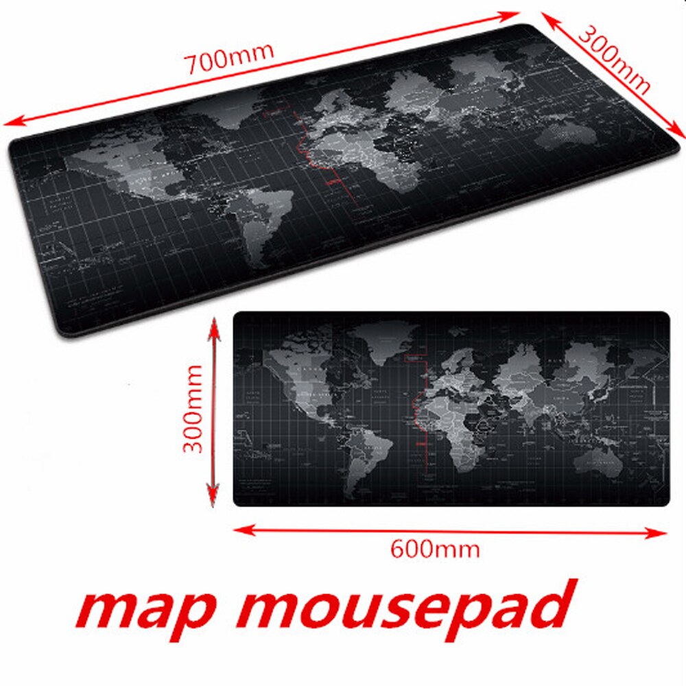 Gaming Mouse Pad Large Mouse Pad Big Mouse Mat Computer Mousepad Carved World Map Mause Pad Desktop Keyboard Mat Cushion XXL XL