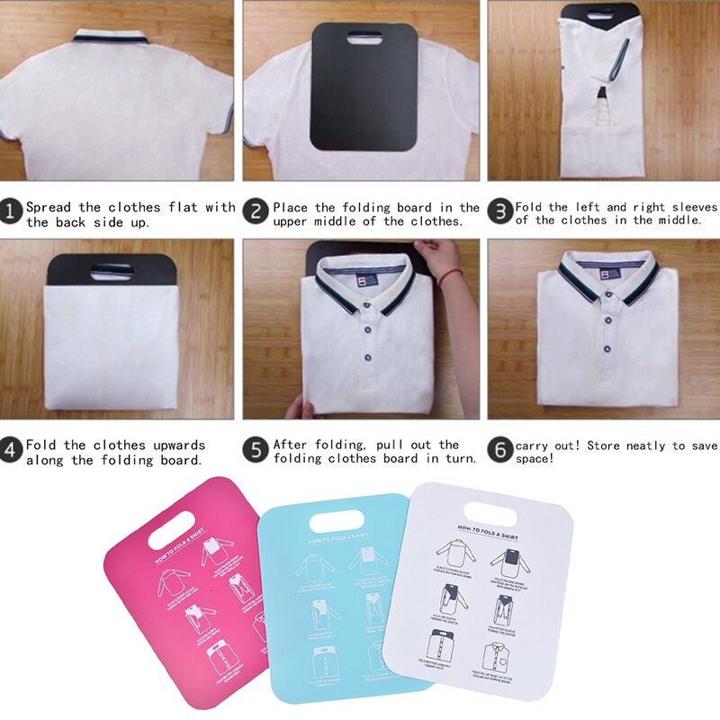Clothes Folder Board Organizer for Closet Room Laundry Dress T-Shirt Flip & Fold Clothing Folders Board Laundry Storage