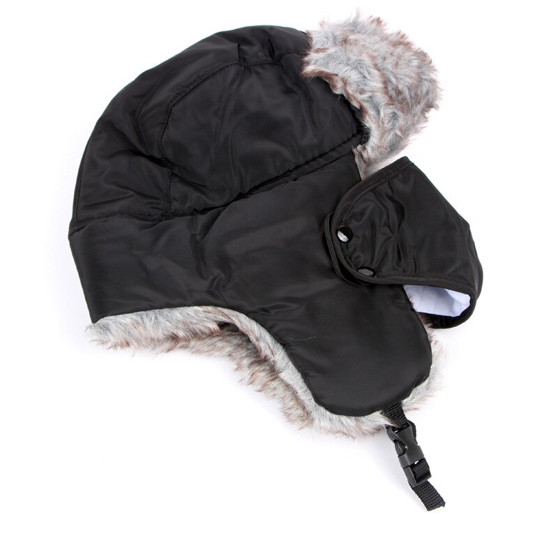 Cappelli Bomber invernali da uomo Ushanka cappello russo uomo cotone pelliccia spessa paraorecchie cappellino ciclismo sci maschera antivento Bomber Cap per donna