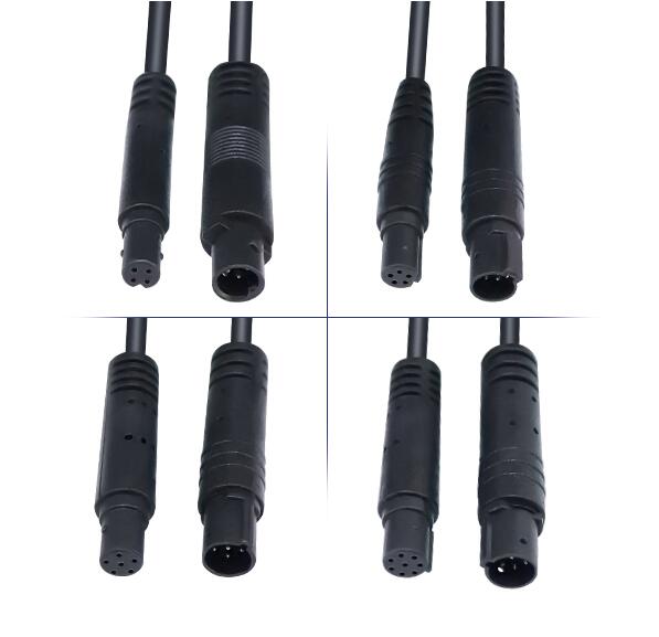 1Pcs 4pin Of 6pin Man-vrouw Cord Auto Camera Verlengkabel Achteruitrijcamera Lijn Man-vrouw Cord