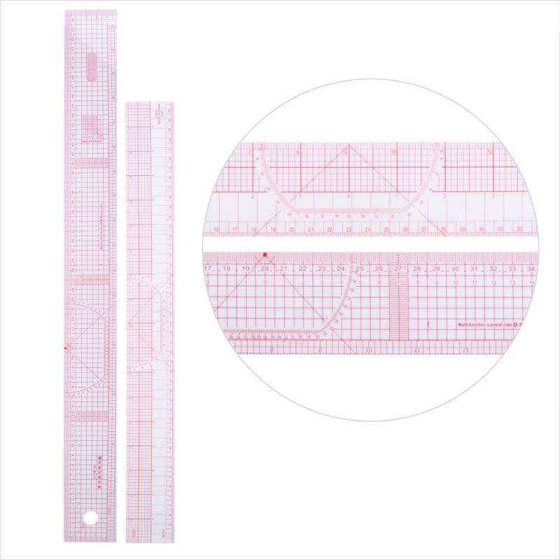 13pcs/set French Curve Sewing Set Sewing Ruler Multi-functional Sewing Tools Cutting Ruler Clothing Sample Metric Yardstick