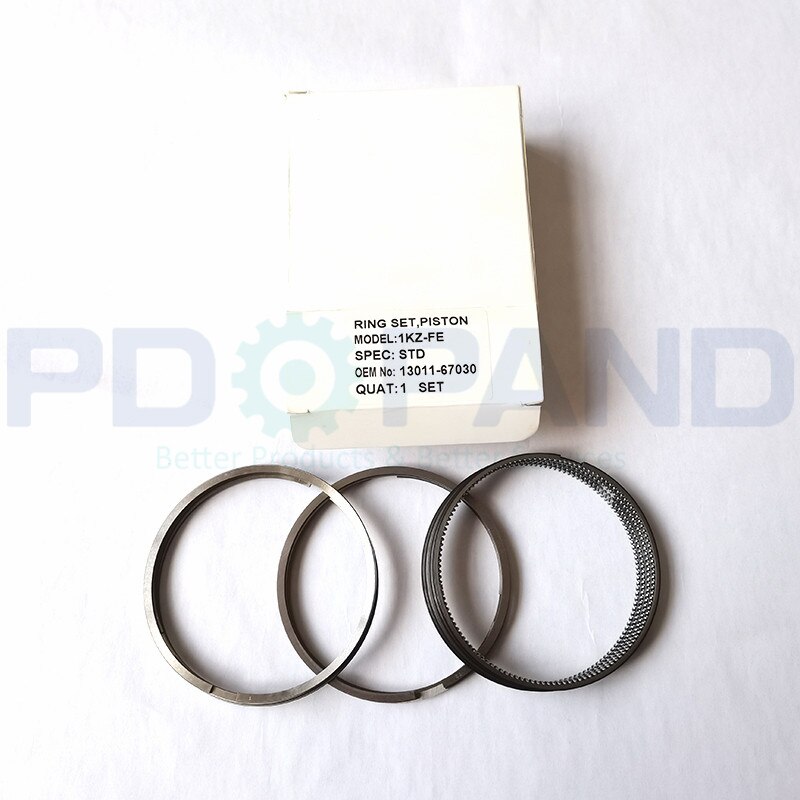 1KZ-T 1KZ-TE STD Piston Rings Set 13011-67030 forToyota LAND CRUISER BUNDERA PRADO Hardtop J7 J9 KZJ90 KZJ95 4 Runner 3.0TD