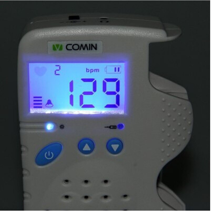 VCOMIN Fetal Doppler 200D+ Prenatal Detection Device Home Use Fetus 1.8 inch LCD Baby Heart Rate Baby Monitor Doppler Fetal