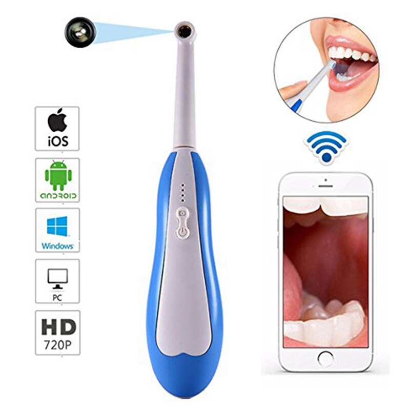 Draadloze HD Tandheelkundige Endoscoop WiFi Intraoral Camera IP67 LED Tandarts Tand Borescope Orale Real-time Video Dental Inspectie Gereedschap