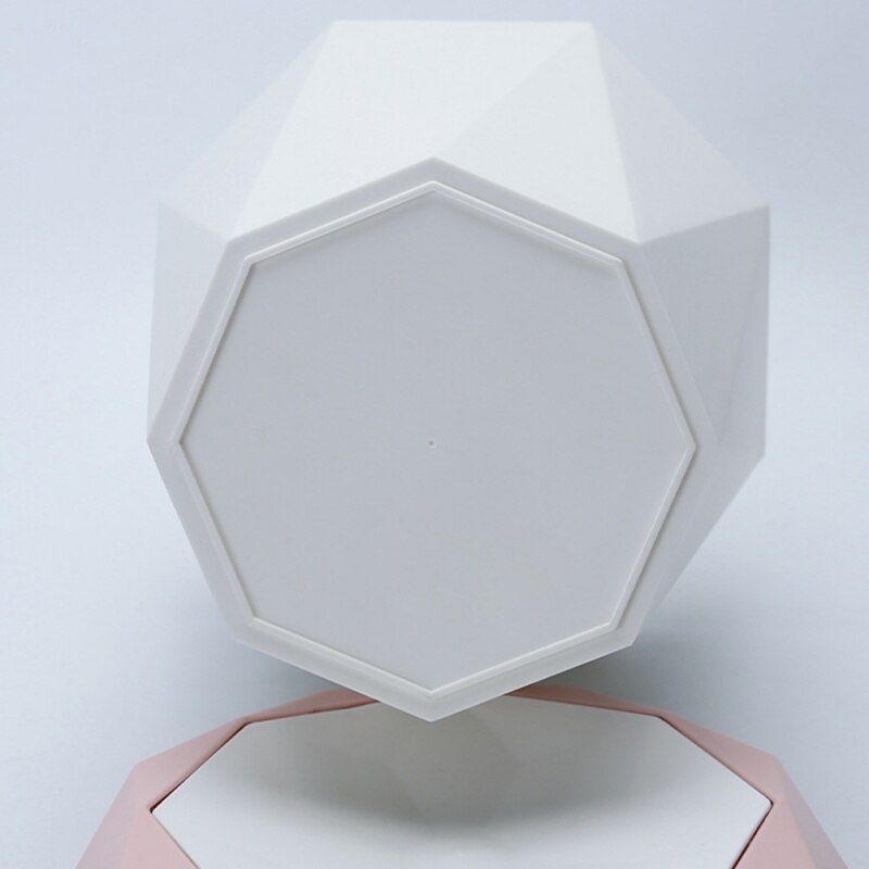 Plastic Afval Bin Swing Deksel Prullenbak Huis Keuken Prullenbak Rolling Cover Vuilnisbak Trash Mand Diversen Voor Tafel Thuis kantoor