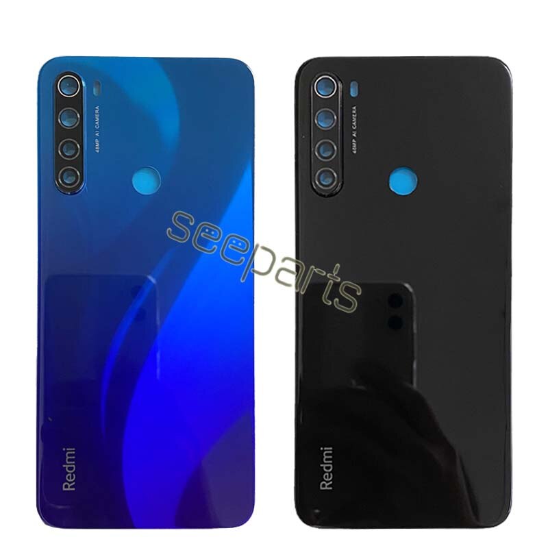 Novo para xiaomi redmi nota 8 pro bateria capa traseira do painel de vidro caso habitação traseira para redmi nota 8 pro volta da bateria capa porta