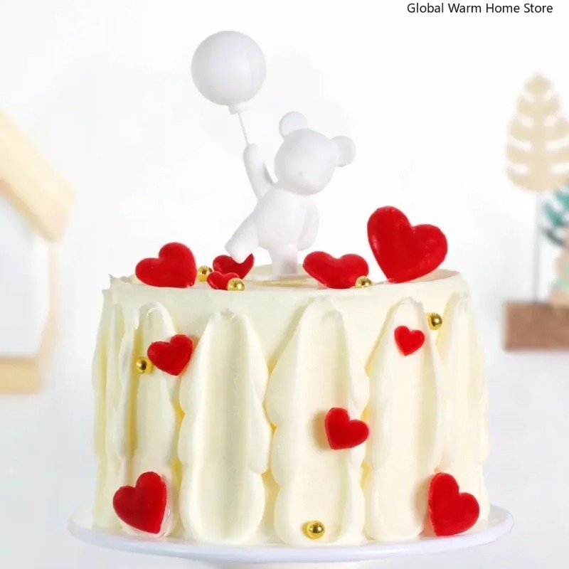 Simulatie Taart Model Verjaardag Dessert Ingelijst Versierd Etalage Monsters Nep Voedsel Fotografie Props Halloween Home Decor: Melkwit