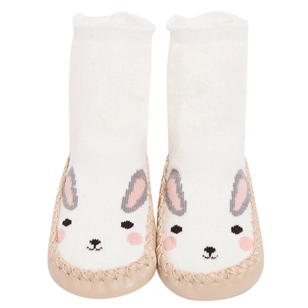 ARLONEET calzini da pavimento antiscivolo per bambini neonate ragazzi cartoni animati animali spessi caldi calzini antiscivolo pantofole L1017