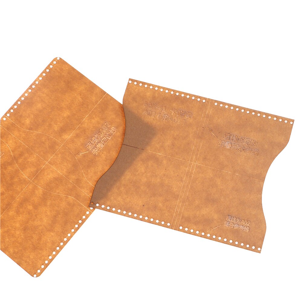 Acryl transparant sjabloon handgemaakte set diy knutselwerk voor leren portemonnee tas patroon