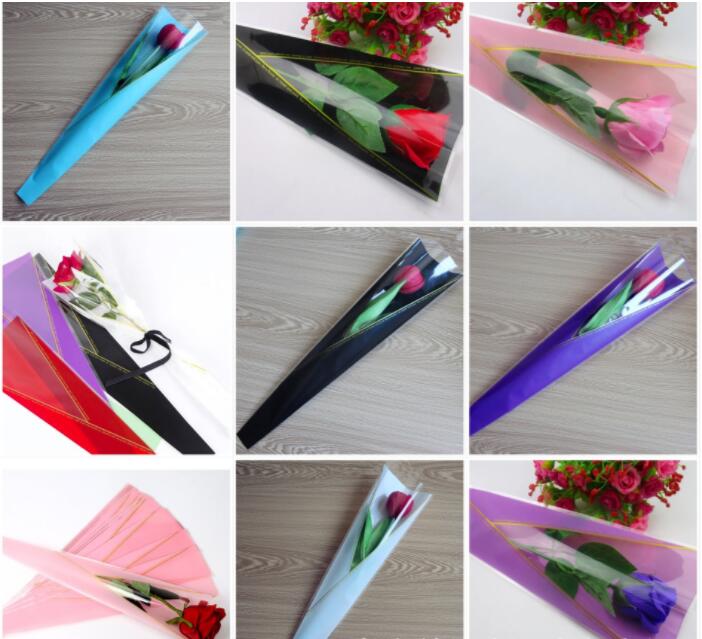 50pcs/lot Wrapping Paper For Flowers Rose Florist Packaging Paper Single Rose Flowers For Wedding Floral Package