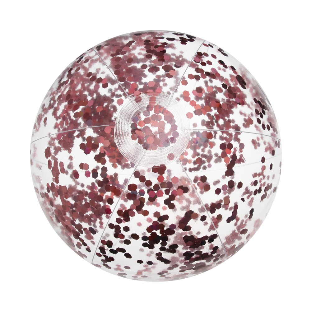 16 tommer glitter oppustelig badebold svømmebassin vandspil ballon sommer sport vand sjov legetøj bolde