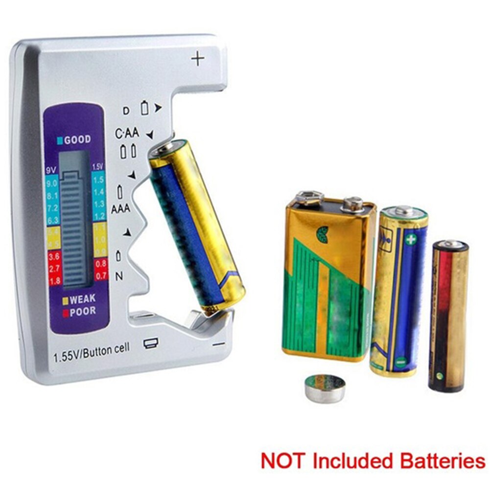 Plastic Universal Tester LCD Display Household Analyzer Engine Automotive Battery Multipurpose Button Cell Small Checker Digital