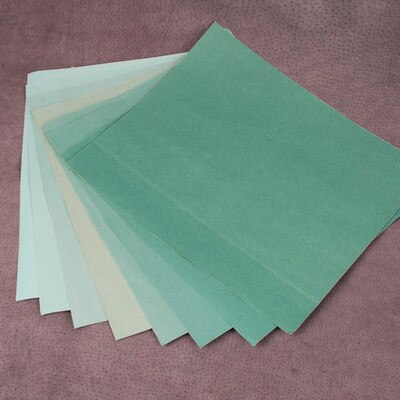 1 set 280 to 1200 grus läderslipning vått torrt läder slipning polering sandpapper läder kantpolera sandpappersark: Default Title