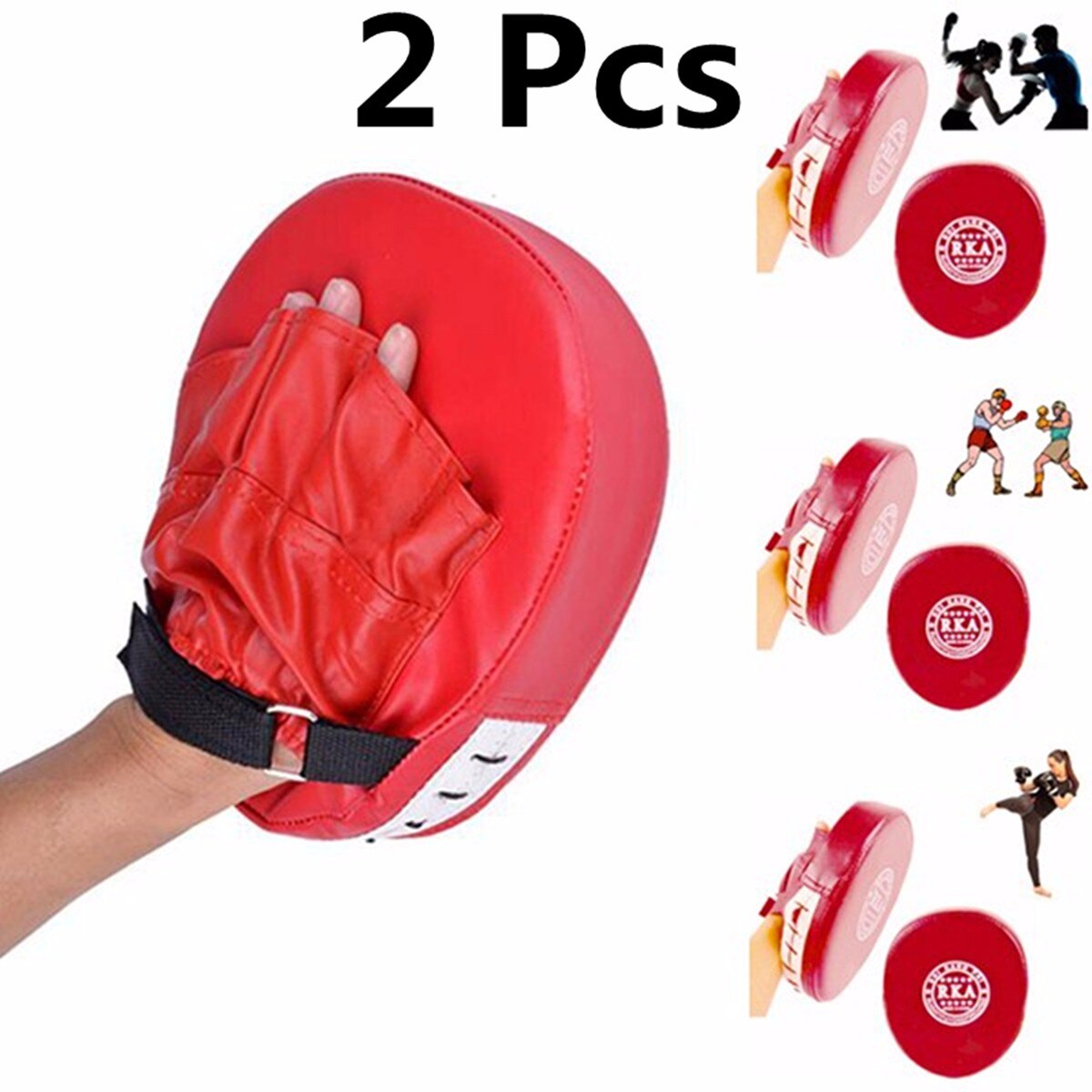 1/2PCS Punch Bag Target MMA Martial Thai Kick Pad Kit Black Karate Training Mitt Focus Punch Pads Sparring Boxing Bags