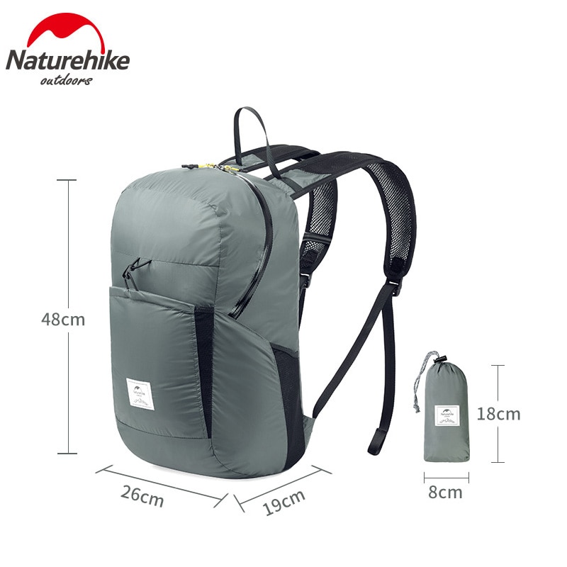 Naturehike 25L Lightweight Packable Backpack Foldable ultralight Outdoor Folding Handy Travel Daypack Bag daypack for men women
