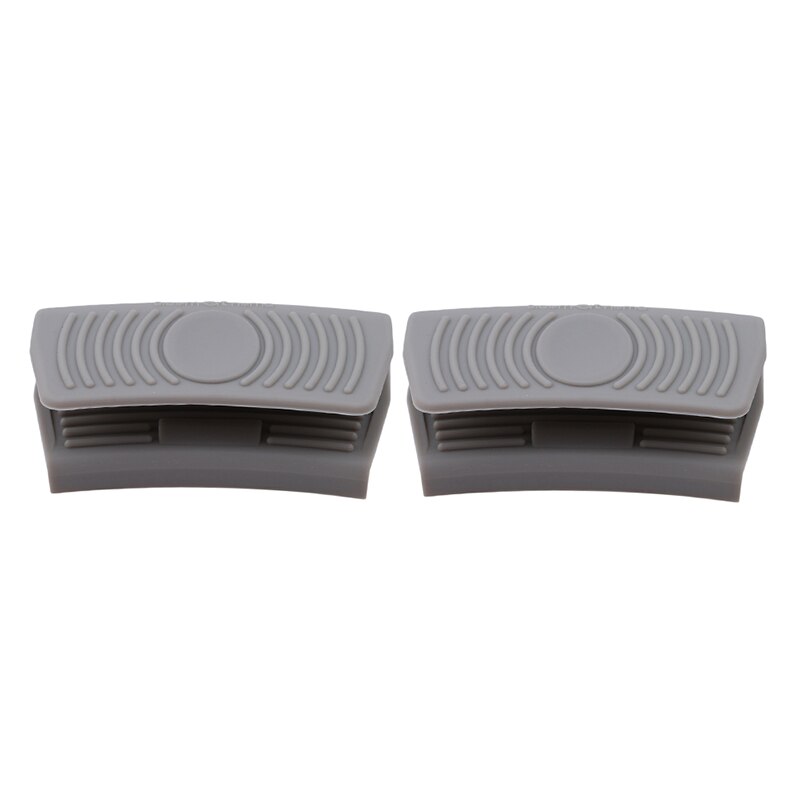 Aankomen Grip Siliconen Pot Houder Mouw Pot Handschoen Pan Handvat Cover Grip Keuken Gereedschap: grey