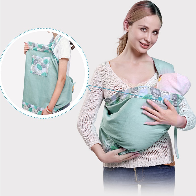 Baby Wrap Ring Sling Baby Carrier Backpack Nursing Cover for Infants Toddlers Soft Natural Wrap Breathable Cotton Kangaroo Bag