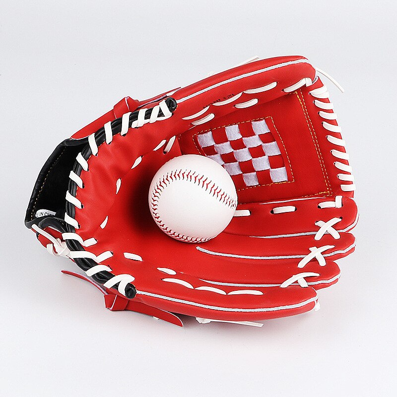 Training Baseball Handschoen Lederen Accessoires Linkerhand Honkbal Apparatuur Softbal Training Guanteletas De Beisbol Baseball Set: Licht Geel / 12.5 inches