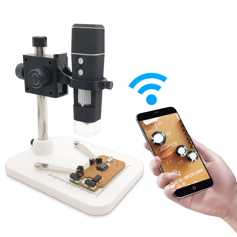 1000x wifi digital mikroskop trådløs smartphone mobiltelefon elektronmikroskop pcb inspektion læring insekt observation