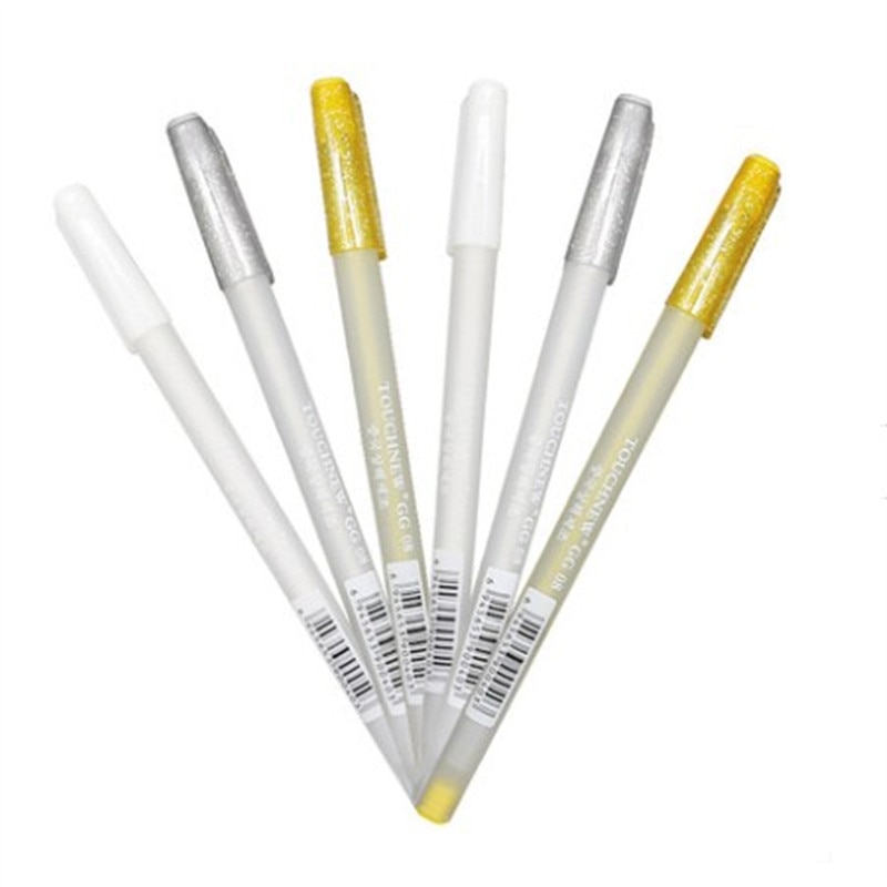 Rotuladores de pintura blanca de 0,8mm, rotuladores de Gel para arte, suministros de pintura de Manga, 1 ud.