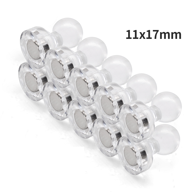 11x17mm Magnet Pushpin Office Pushpin Strong Neodymium Magnet Cone Magnet Super Magne t Refrigerator Sticker Magnetic Pushpin: WHITE