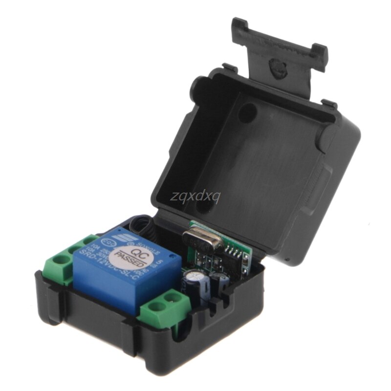 thumbnail image 2 of DC 12V 10A 1-Channel Wireless RF Remote Control Switch Set (Transmitter + Receiver) – Universal 2 of 6