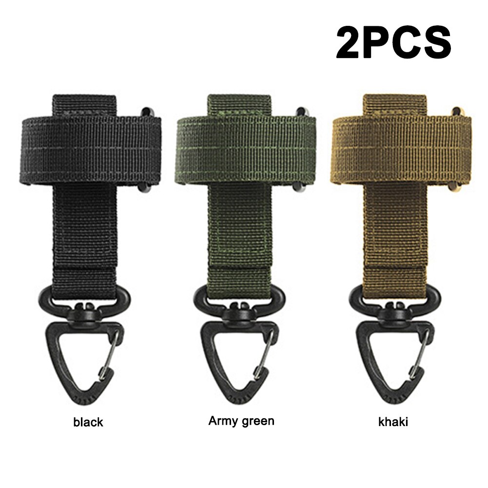 Gants de plein air crochet corde d'escalade boucle de rangement, Camping alpinisme boucles de suspension, outils multifonctionnels portables 2 pièces