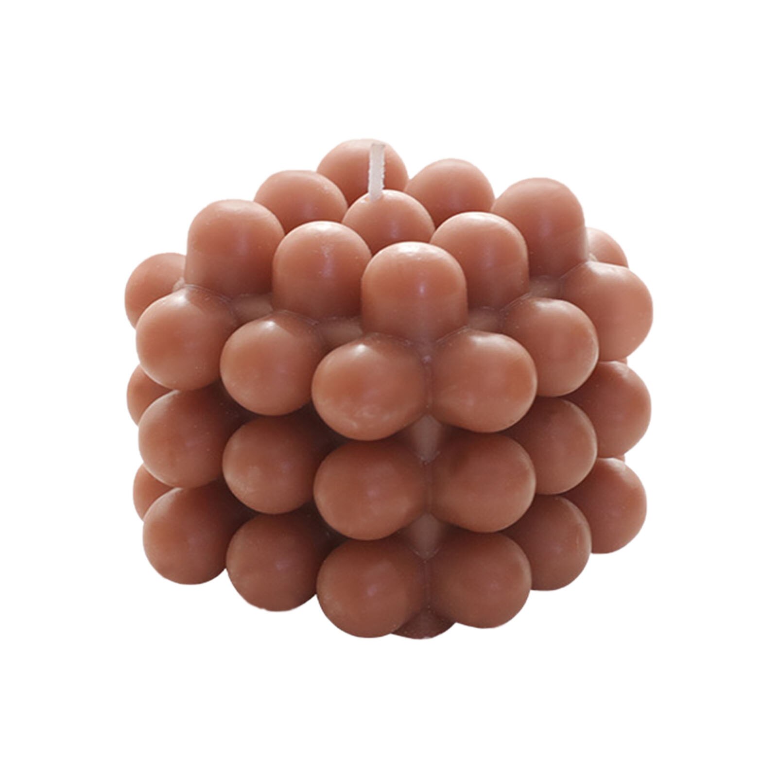 Cubo de burbujas para aromaterapia, vela de cera de soja sin humo, perfumada, redonda y , 250g: Coffee