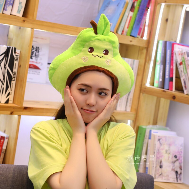 Moda proste ins z tym samym awokado nakrycia głowy kreatywne Selfie śmieszne impreza miękkie i wygodne kapelusz sesja zdjęciowa rekwizyty