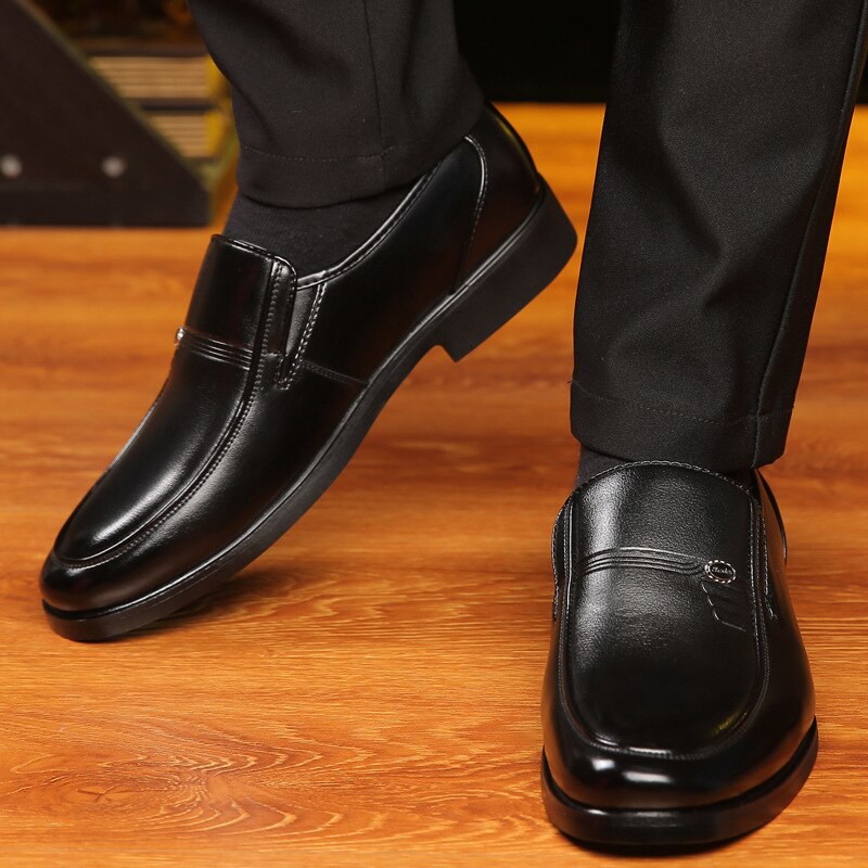 Black Mens Wedding Loafers Men Business Shoes Leather Formal Shoes Men Office Oxford Shoes Zapatos De Vestir Para Hombre 227