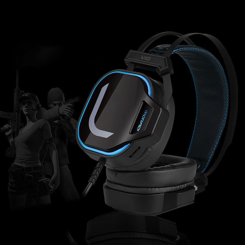 Gaming hörlurar med mikrofon kabelanslutna usb 7.1 dator hörlurar bas stereo musik gamer pc headset för kontor laptop