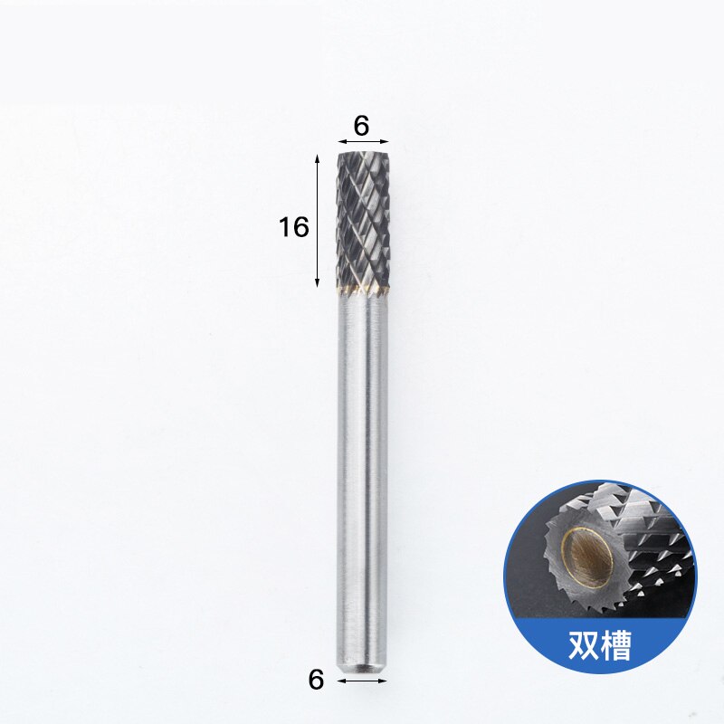 1pc-free vhm tungsten staal frees, 6mm schacht EEN soort Metalen elektrische slijpen hoofd, polijsten tool: AX0616M06