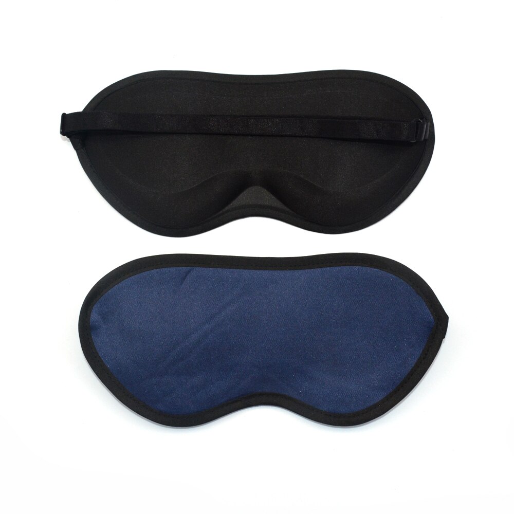 Masque de nuit pour les yeux, bouchons d&#39;oreilles, bande pour couvrir les yeux, réduction du bruit, mousse de sommeil: Blue Eye Mask