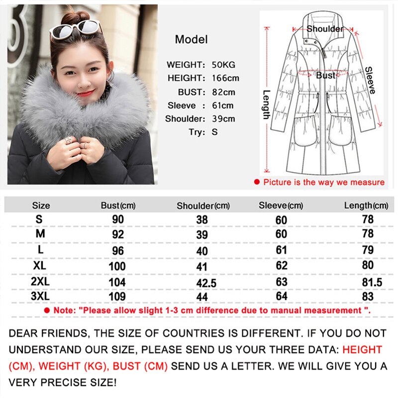 Parka con Cuello de piel falsa para mujer, Chaqueta de algodón , chaqueta de invierno, abrigo grueso para nieve, ropa para mujer, chaquetas para mujer, Parkas