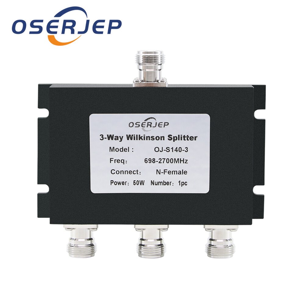 2G 3G 4G 698-2700mhz 3 Weg Micro-streifen Power Splitter N Typ 3-weg Micros Power Divider für Handy Signal Booste