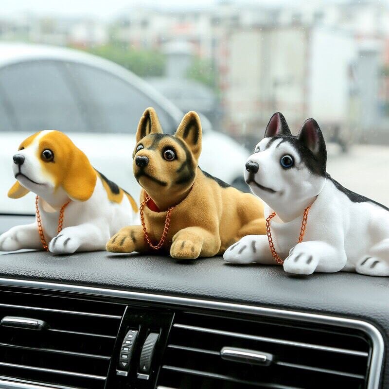 OHANEE luxury nodding dog for car omaments of Shepherd Dog shake head toy usky beagle car decoration automobile accessories