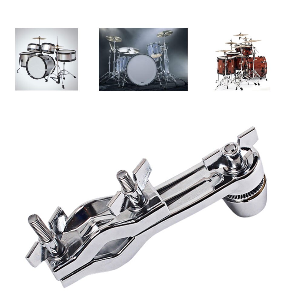 Heavy Duty Metal Drum Clamp Extension Clamps Mount Holder For Percussion Instruments Parts Accessory Drum Extension Clamp