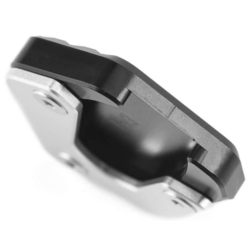 Motorcycle Side Stand Extension Kickstand Plate Footrest for Yamaha YZF R15 V3 (Black)