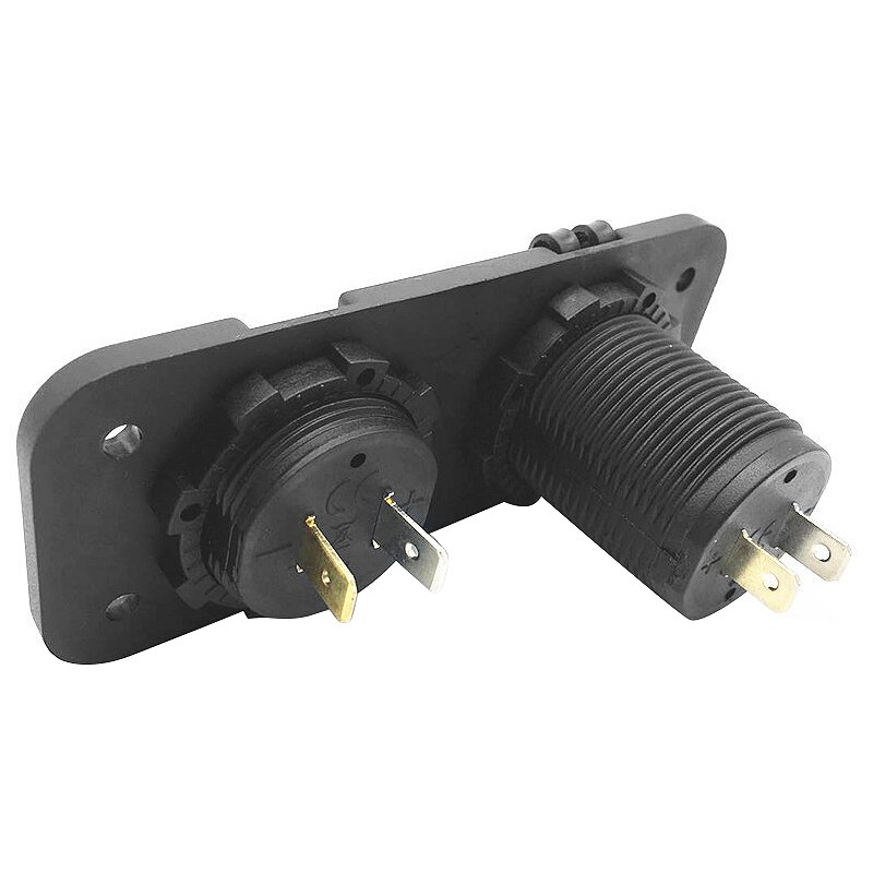 12v/24v auton veneen kaksois-usb-laturin pistorasia jännite led volttimittari meripaneelin auton modifikaatio