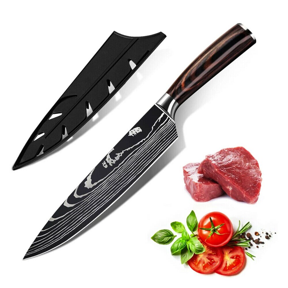 Japanse Damascus Koksmes Voor Keuken Cleaver Hakken Vlees Rvs Handgemaakte Gesmeed Keukenmes Koken Gereedschap