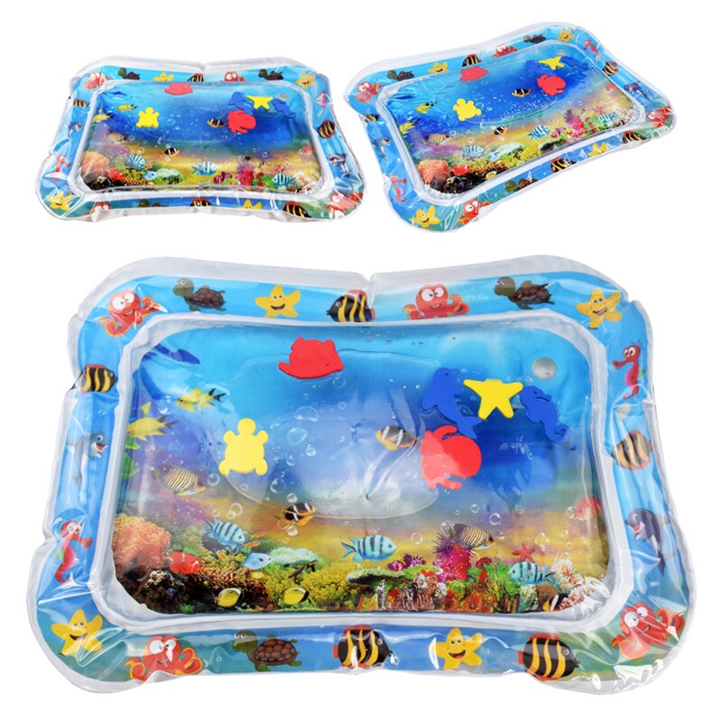 Water Mat Baby Inflatable Patted Pad Baby Inflatable Water Cushion Infant Play Mat Toddler Funny Pat Pad Toys