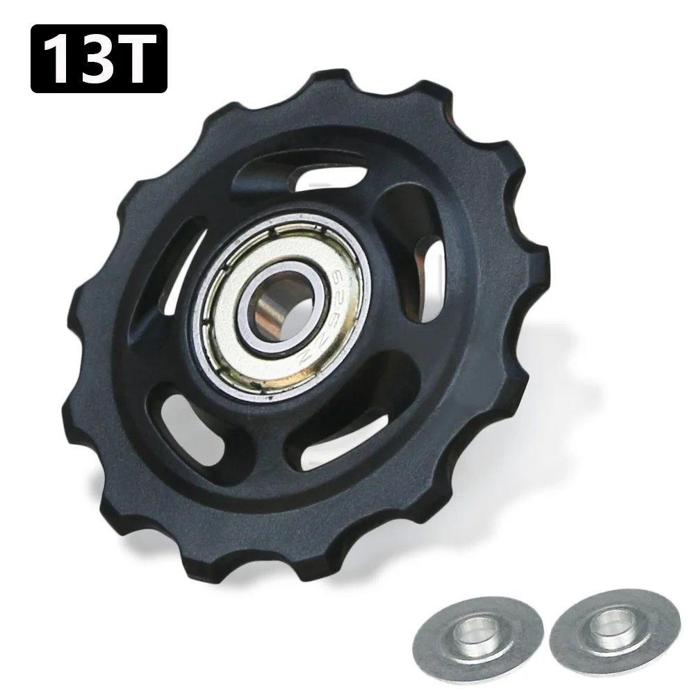 11T 12T 13T 14T Bearing MTB Bicycle Rear Guide Wheel Road Bike Jockey Rear Derailleur Pulley Roller for Shimano Sram Repair Kit: Red