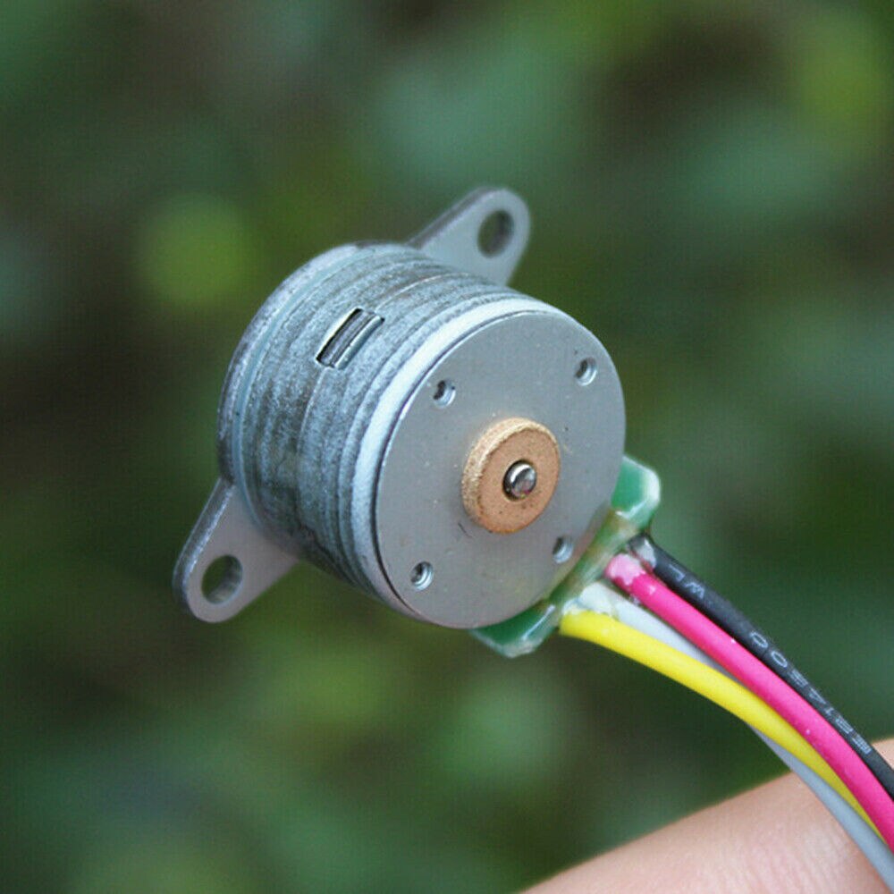 Mikro 15mm DC 2-Phase 4-draht Schrittmotor Kleine verdrahtet treten Motor- Widerstand 20 Ohm 18 grad mit 19T 0,15 M Metall Getriebe