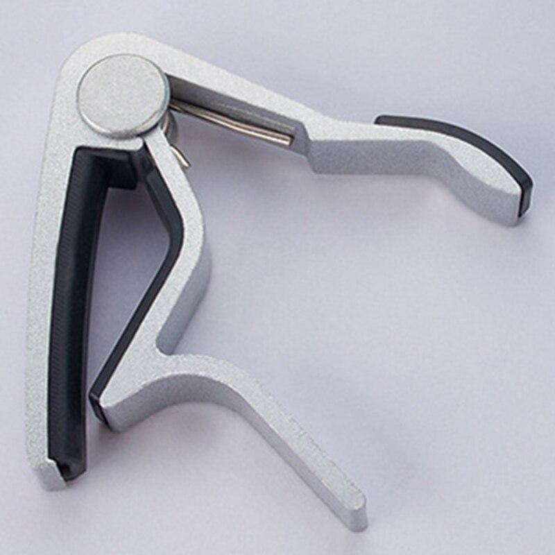 Guitar Capo Quick Change Clamp Aluminium Alloy Guitar Tuner Clamps Key Trigger Capo Tone Acoustic Classic Guitar Accessories: Metal - Silver
